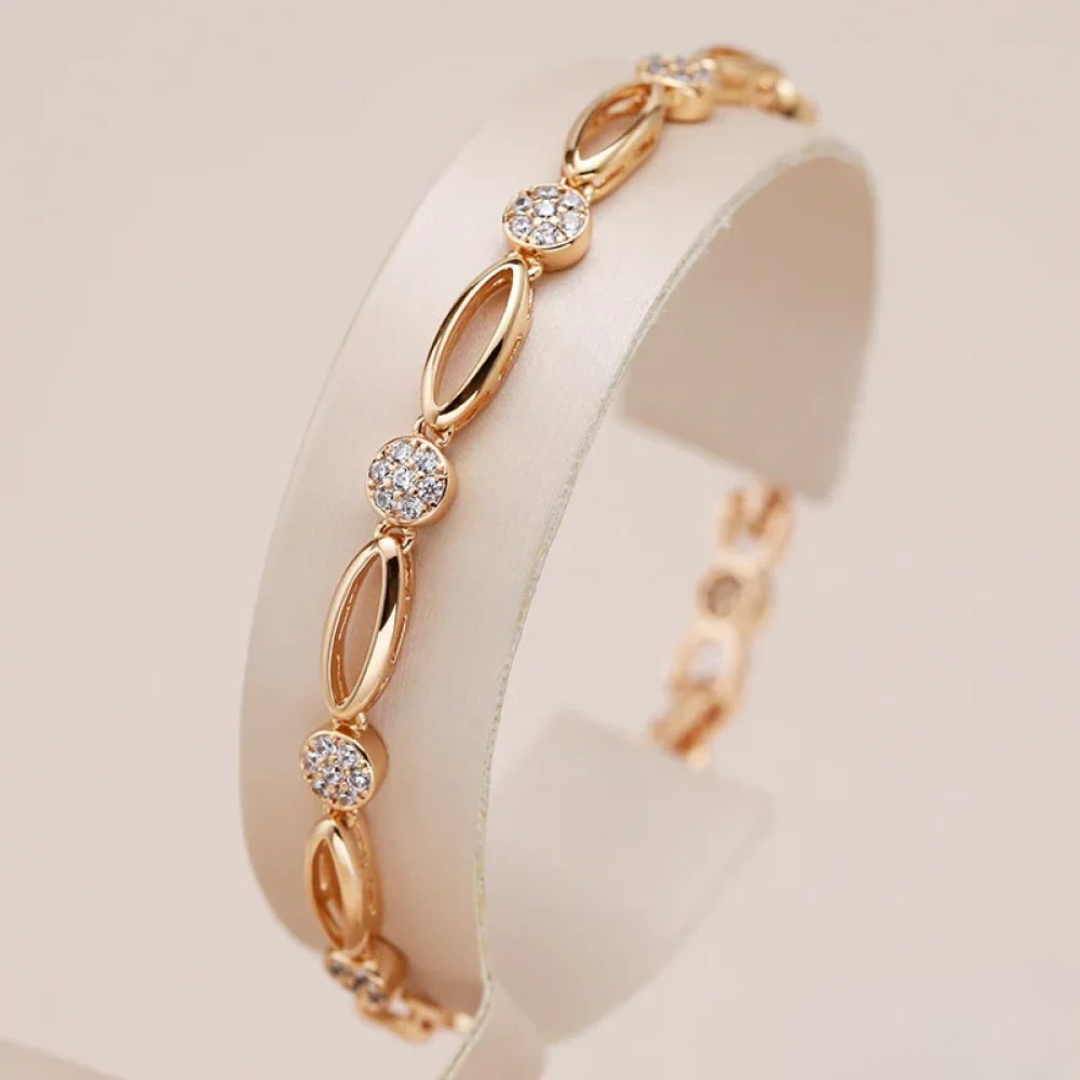 Elegant Gold Zirconia Bracelet
